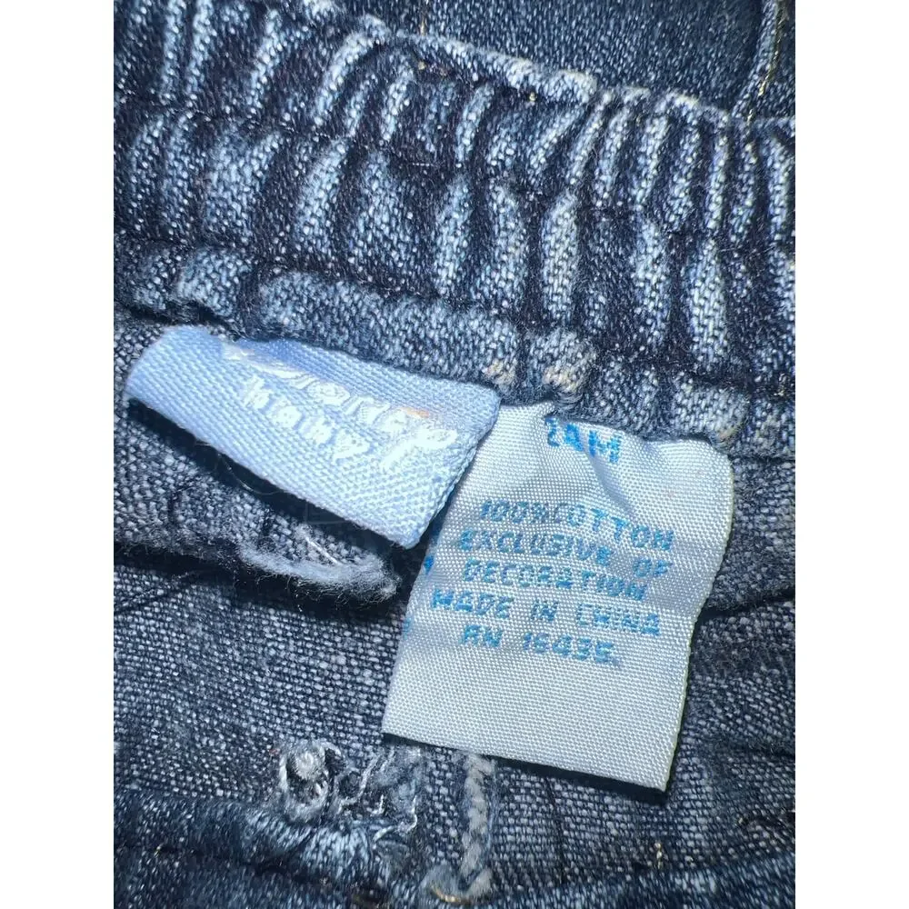 Vintage Disney Baby Y2K Mickey Mouse 28 cargo denim pants size 24 months